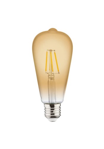 Світлодіодна лампа Filament RUSTIC VINTAGE-6 6W E27 HOROZ ELECTRIC 001-029-0006-010