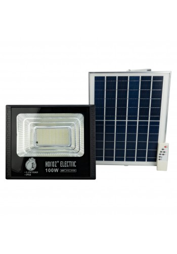 Прожектор світлодіодний з сонячною панеллю TIGER-100 100W 6400K HOROZ ELECTRIC 068-012-0100-010