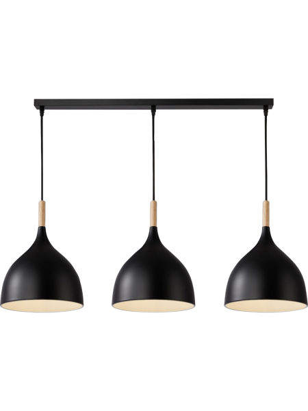 Світильник HOPFEN LOFT TN 3 PD BK (E27, max 3 x 40W)