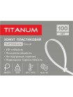 Хомут пластиковий 3.6x250мм 100шт УФ PA6.6 білий (TF-PH3625-W) TITANUM TF-PH3625-W - 606017