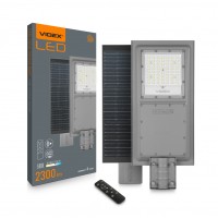 LED ліхтар вуличний автономний VIDEX 2300Lm 5000K (VL-SLSO-082-S) VL-SLSO-082-S - 485920