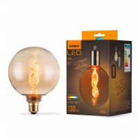 LED лампа VIDEX Filament VL-DNA-G125-A 3.5W E27 1800K Amber VL-DNA-G125-A - 484428