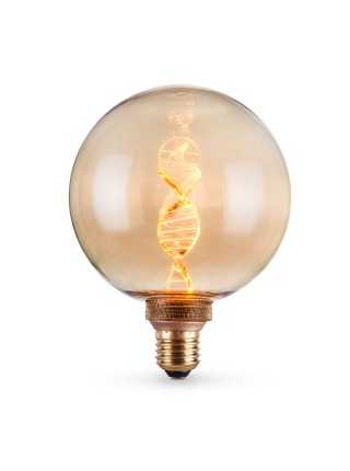 LED лампа VIDEX Filament VL-DNA-G125-A 3.5W E27 1800K Amber VL-DNA-G125-A - 484428