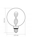 LED лампа VIDEX Filament VL-DNA-G125-A 3.5W E27 1800K Amber VL-DNA-G125-A - 484428