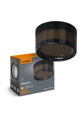 LED світильник IP65 круглий VIDEX BHD01 9W 2400-3200-4300K Black VL-BHD01-09CBB - 487771