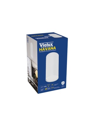 Cвітильник точковий накладний HAVANA білий GU10 IP20 Violux ( 340009 )