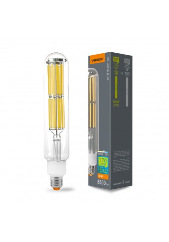 LED лампа VIDEX Filament T52F 50W E27 5000K VL-T52F-50275 - 486897