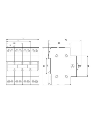 Перемикач навантаження 2p 40А 1-0-2 FSD2 Промфактор ( FSD22040 )