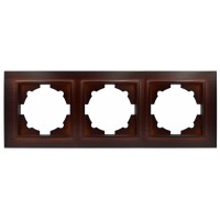 Рамка ELBI ZENA Woodline червоне дерево 3-на ( 500-012900-227 )