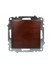 Вимикач ELBI ZENA Woodline червоне дерево 1кл без рамки ( 609-012900-200 )