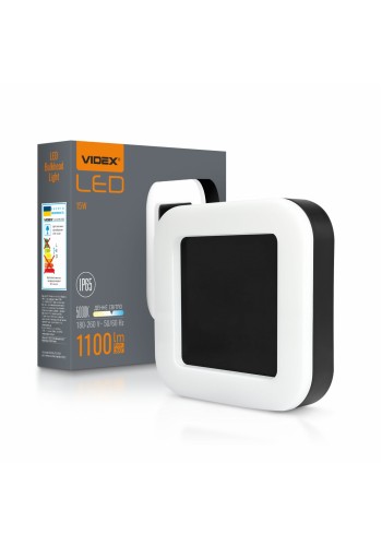 LED світильник ART IP65 квадратний VIDEX 15W 5000K Black VL-BHFS-155B - 485180
