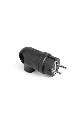 Вилка мережева IP44 з/з кутова 16А з ручкою чорна TITANUM STANDARD ТF-PL216IP-B - 485098
