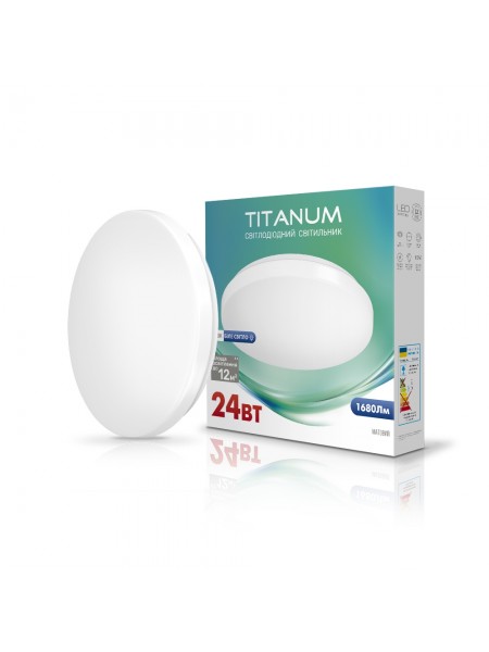 LED светильник настенно-потолочный TITANUM 24W 4100K Матовый