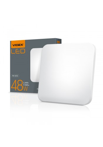 LED світильник настінно-стельовий Квадрат VIDEX 48W 4100K Матовий VL-CLS-484M - 299204