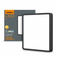 LED Світильник накладний квадрат VIDEX 24W 5000K Black VL-DLSS-245B - 485074