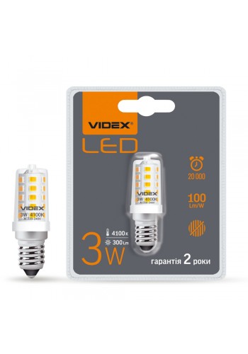 LED лампа VIDEX ST25e 3W E14 4100K VL-ST25e-03144 - 295718