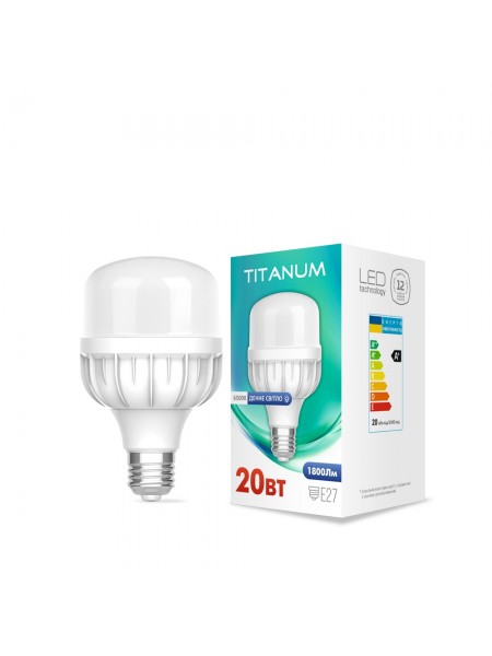 LED лампа TITANUM A80 20W E27 6500К TL-HA80-20276 - 480574