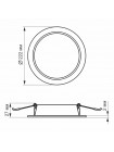 LED світильник Back вбудований круглий VIDEX 20W 5000K VL-DLBR-205 - 480499