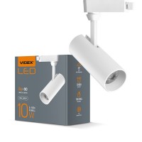 LED світильник трековий VIDEX 10W 4100K білий VL-TR04-104W - 299426