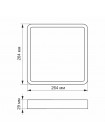 LED Світильник накладний квадрат VIDEX 24W 5000K Black VL-DLSS-245B - 485074
