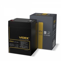 Акумулятор свинцево-кислотний  Videx 6FM4.5 12V/4.5Ah color box 1 6FM4.5 1CB - 298016