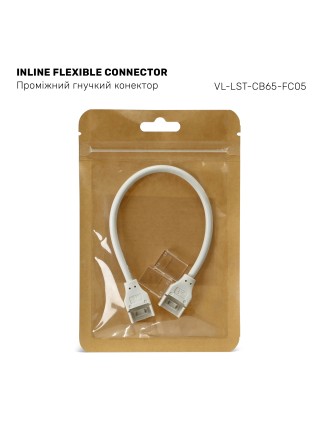 Проміжний конектор гнучкий для LED стрічки VIDEX VL-LST-CB65-FC05 VL-LST-CB65-FC05 - 489782
