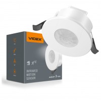 Датчик руху та освітленості VIDEX VL-SPR41W 220V 1200W інфрачервоний білий VL-SPR41W - 488488