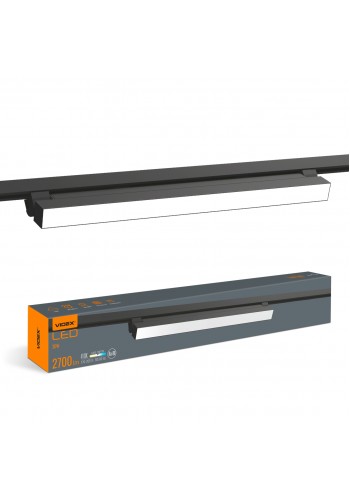 LED світильник трековий VIDEX TR05 30W 4100K 220V чорний VL-TR05-304B - 486262