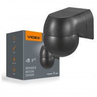 Датчик руху та освітленості VIDEX VL-SPW11B 220V 800W IP44 інфрачервоний чорний VL-SPW11B - 488495