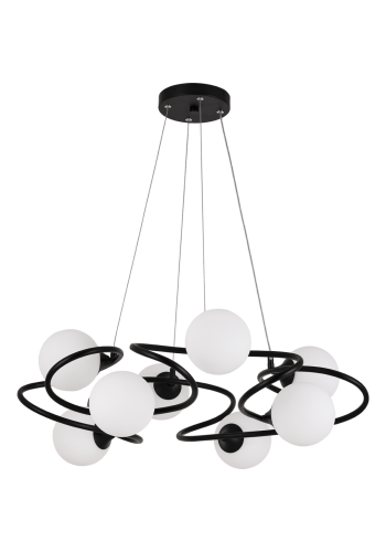 Світильник HOPFEN LOFT Bälle ZPD 8 BK (G9, max 8 x 40W)