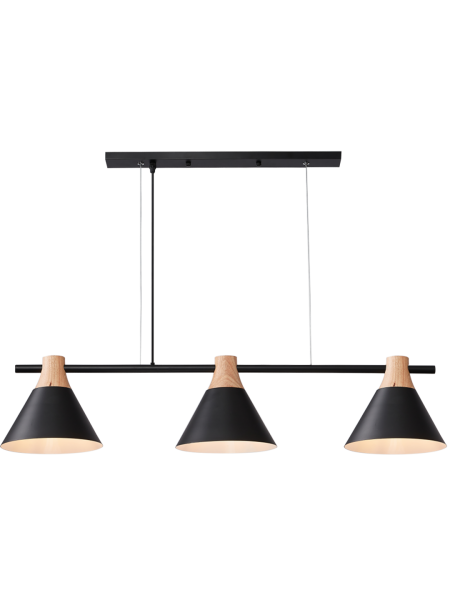 Світильник HOPFEN LOFT CN 3 BK (E27, max 3 x 40W)