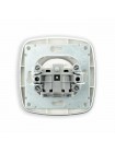 Розетка одинарна без заземлення срібло ELA HOROZ ELECTRIC 112-007-0005-020