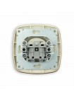 Розетка одинарна без заземленням чорний-золото ELA HOROZ ELECTRIC 112-007-0005-040