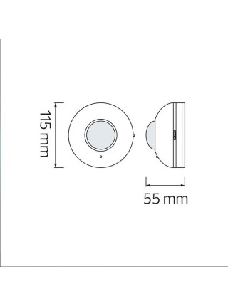 Датчик FOCUS чорний HOROZ ELECTRIC 
088-001-0001-020