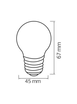 Cвітлодіодна лампа RAINBOW 1W E27 HOROZ ELECTRIC 
001-017-0001-020