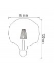 Світлодіодна лампа Filament RUSTIC CRYSTAL-4 4W E27 HOROZ ELECTRIC 001-036-0004-010