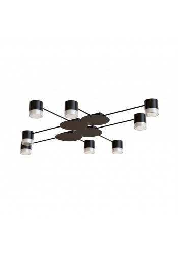 Світильник STARK CL-8/4-CRISTAL 8xGX53 BK, 1060х100мм, чорний, HOPFEN