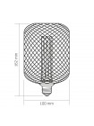 LED лампа VIDEX Filament VL-DBMC100162 4W E27 1800K Black Chainmail style VL-DBMC100162 - 484473