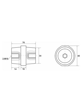 Ізолятор-тримач SM 76 Промфактор ( SM7610R )