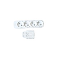 Колодка EL-BI 4-на без заземлення з шторками Myra ( 527-010200-400 )