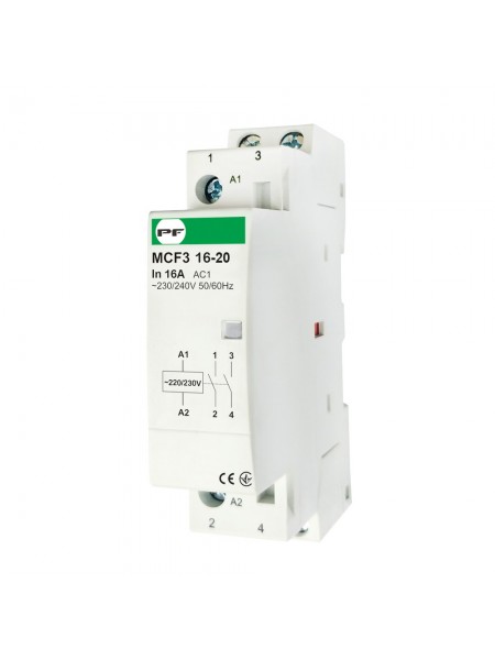 Контактор модульний MCF3 16-20 2P Промфактор ( MCF31620230 )