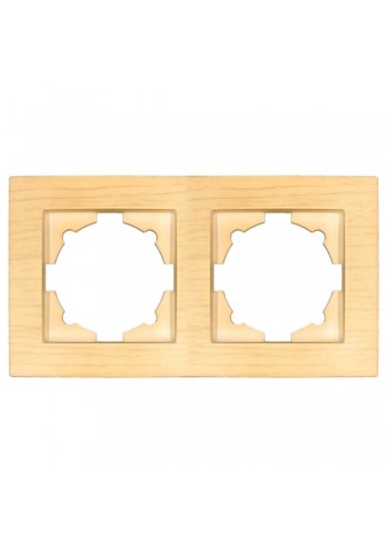 Рамка ELBI VEGA Woodline клен 2-на (510-012700-226)