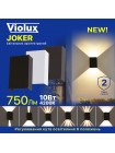 Світильник фасадний Violux JOKER 10W 3000-6500K 750Lm ІР65 чорний​ ( 500600 )