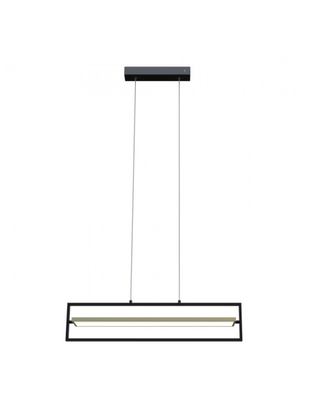Світильник LED smart PRADA-P+пульт 90W 3000-5000K IP20 прямокутник чорно-золотий Violux ( 220745 )