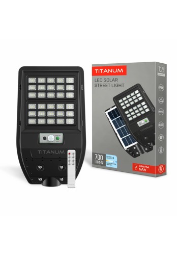LED світильник сонячний IP54 TITANUM 700Lm 5000K Сенсорний TL-SLSO-105-S - 484305