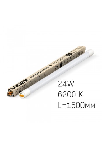 LED лампа VIDEX T8 24W 1.5M 6200K матова VL-T8-24156 - 292847