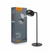 LED лампа настiльна з акумулятором VIDEX VLE-TF18B 3W 3000-5500K Чорна VLE-TF18B - 542552