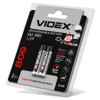 Акумулятори Videx HR03/AAA 800mAh double blister/2шт HR03/800/2DB - 291765