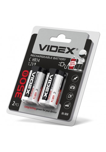 Акумулятори Videx HR14/C 3500mAh double blister/2шт HR14/3500/2DB - 294773