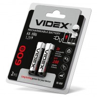 Акумулятори Videx HR6/AA 600mAh double blister/2шт HR6/600/2DB - 291857